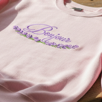 Bonjour - Funny Gift, Embroidered Sweatshirt